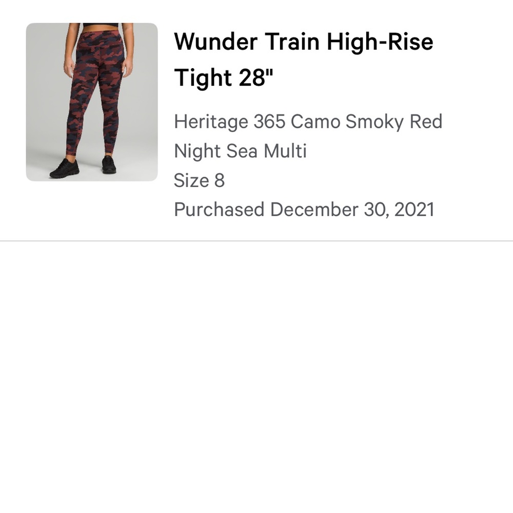 Lululemon Wunder Train High-Rise
Tight 28"